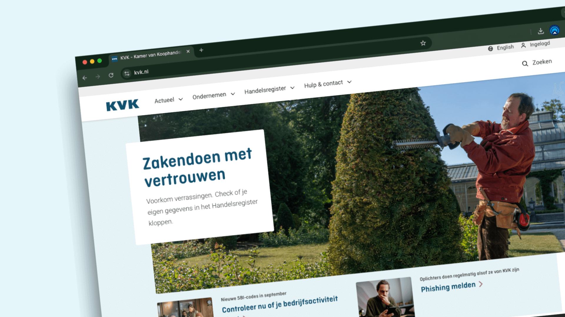 De KvK wijzigt de SBI-codes check daarom jouw activiteitenomschrijving